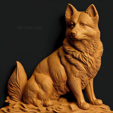 3D model st Finnish Spitz dog (STL)